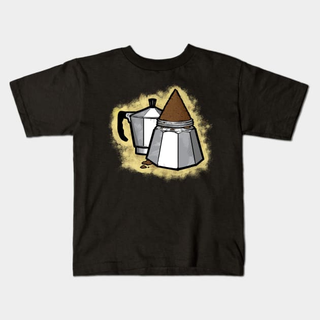 Espresso in the Moka Kids T-Shirt by bulacignale